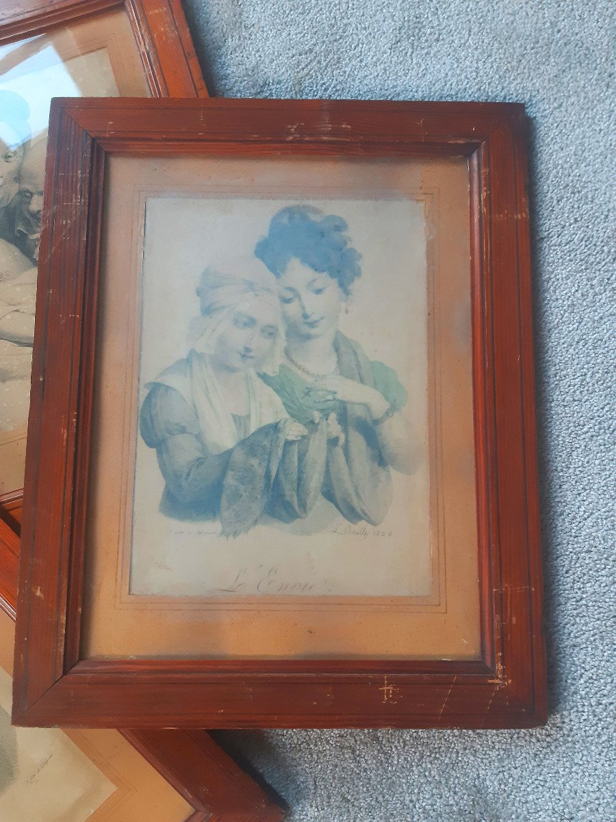 Louis Léopold Boilly (1761-1845) Rare série complète -photo-2