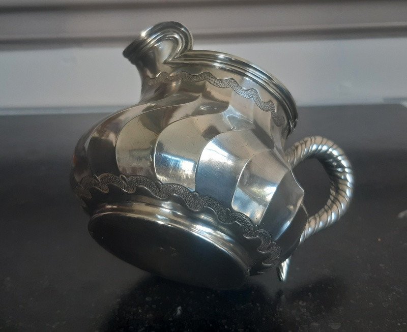 Aucoc Lovely Milk Cream Pot In Sterling Silver Minerva-photo-1