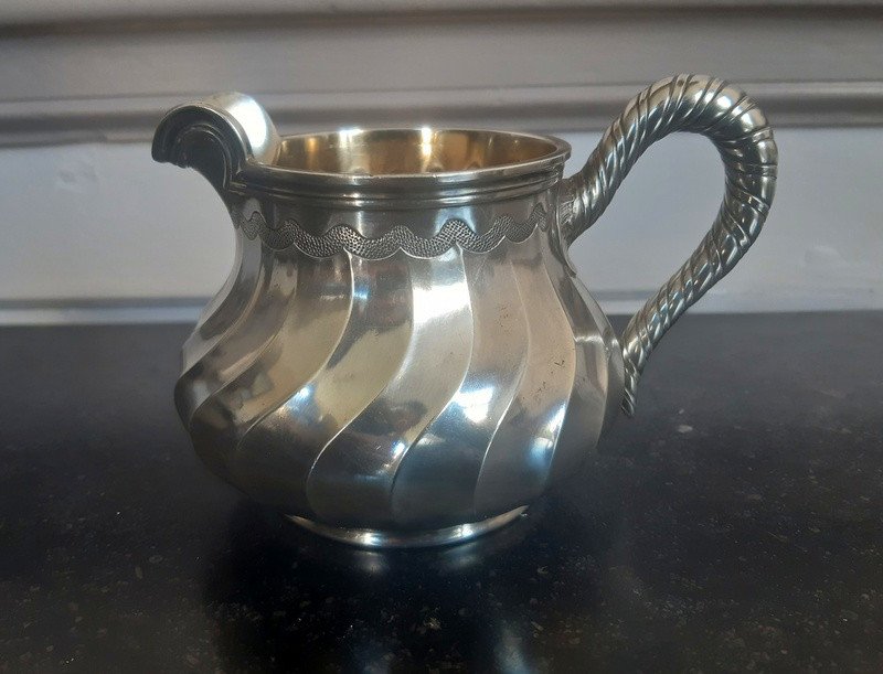 Aucoc Lovely Milk Cream Pot In Sterling Silver Minerva