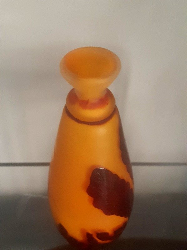 Art Nouveau Gallé Vase With Seaweed-photo-1