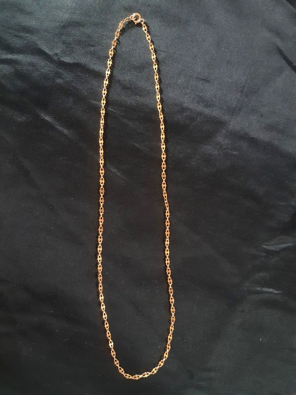 Very Beautiful Chain Necklace In 18 Carat Gold-photo-4