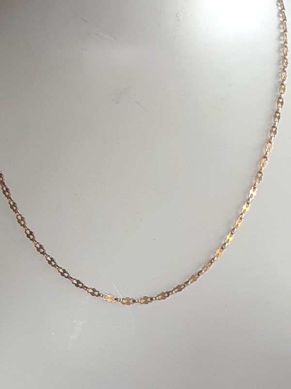 Very Beautiful Chain Necklace In 18 Carat Gold-photo-5