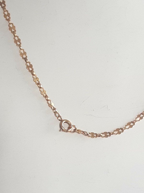 Very Beautiful Chain Necklace In 18 Carat Gold-photo-7