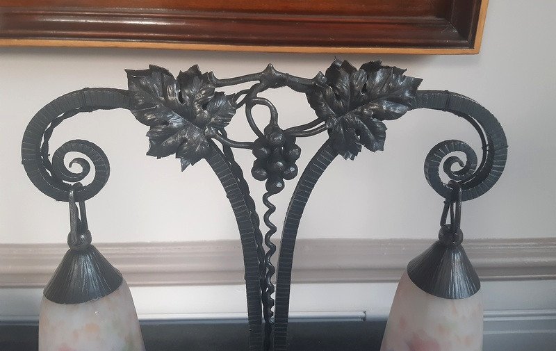 Muller Frères Lunéville Art Nouveau Art Deco Lamp Circa 1920 - 1925-photo-5