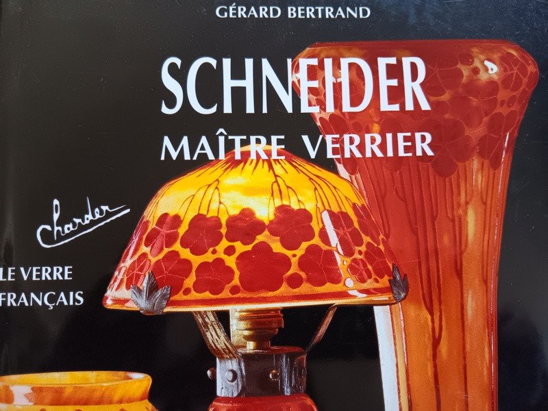 Ravissant Vase Schneider Le Verre Français Verçais Signature Rare Art Déco  époque 1925  - 1930-photo-8