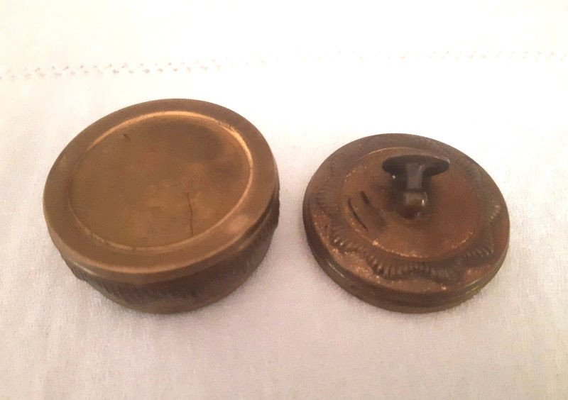 Une Curiosité: Un Bouton De Col Couché Pour Une Boite à Bouton Pour Homme Art nouveau Art Déco-photo-1