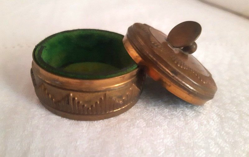 Une Curiosité: Un Bouton De Col Couché Pour Une Boite à Bouton Pour Homme Art nouveau Art Déco-photo-7