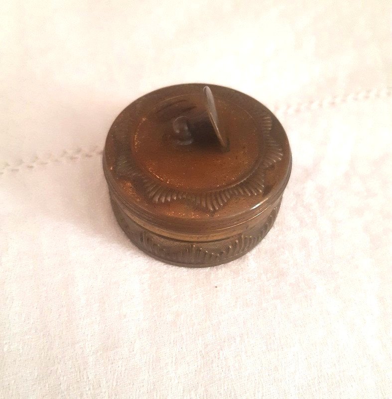 Une Curiosité: Un Bouton De Col Couché Pour Une Boite à Bouton Pour Homme Art nouveau Art Déco-photo-8
