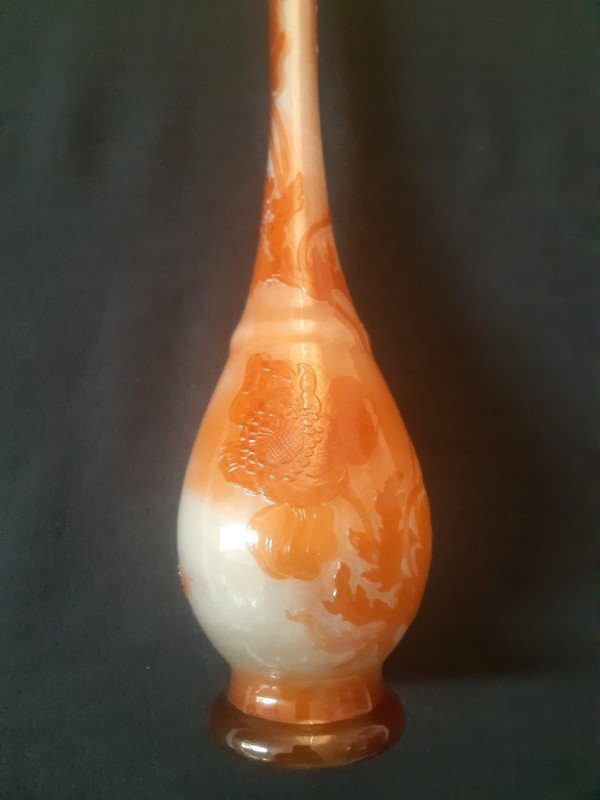 Emile Gallé (1856 - 1904) Vase  Aux Pavots Poli Au Feu Art nouveau Vers 1895 - 1900-photo-2