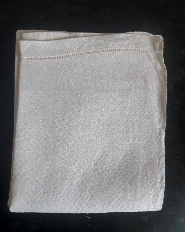 6 Large And Luxurious Hand Towels In Birdseye Damask Tea Towels In Linen Yarn Era Jugenstil 1900-photo-2
