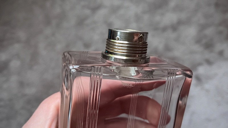 Art Deco 1930 Toilet Necessary Trim In Cut Glass, Sterling Silver With Minerva And Galalithe Ivory-photo-2