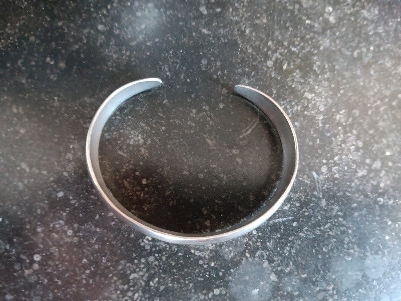 Lovely Bangle Bracelet In Sterling Silver-photo-4
