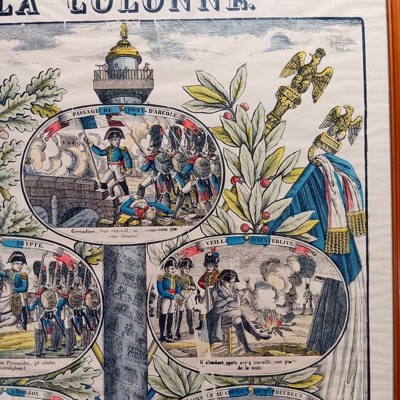 Georgin Et Pellerin Image imagerie d'Epinal Gravure " La Colonne " à La Gloire De Napoléon Bonaparte-photo-4