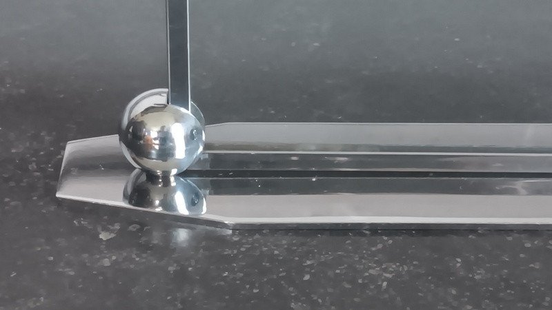 Modernist Art Deco Photo Holder Frame In Nickel-plated Bronze Circa 1930-photo-4