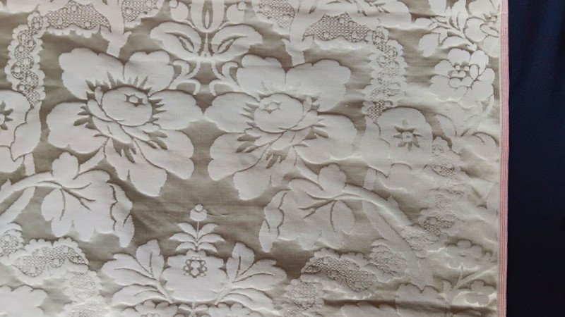Damas De Soie Brocard Lampas étoffe Tissu à Décor Floral En 130 De Large neuf jamais utilisé-photo-2