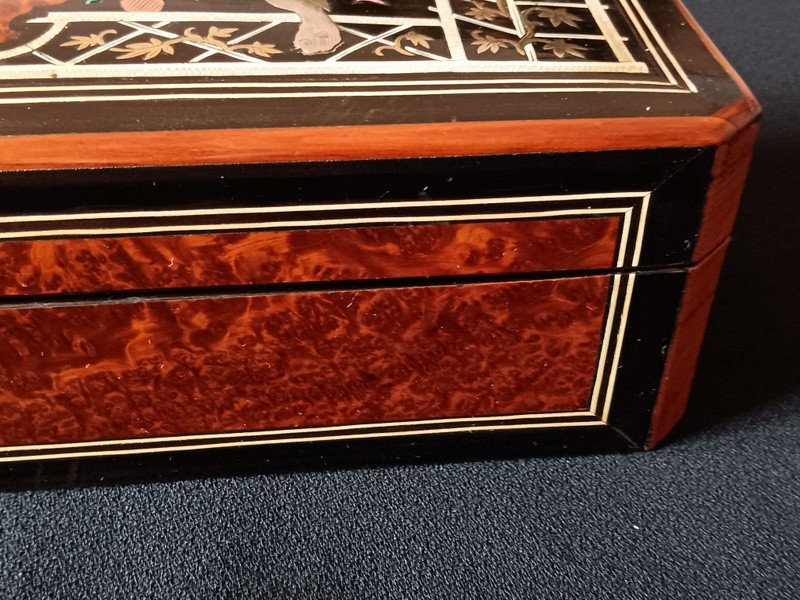 Glove Box Jewelry Box Napoleon III Marquetry-photo-4