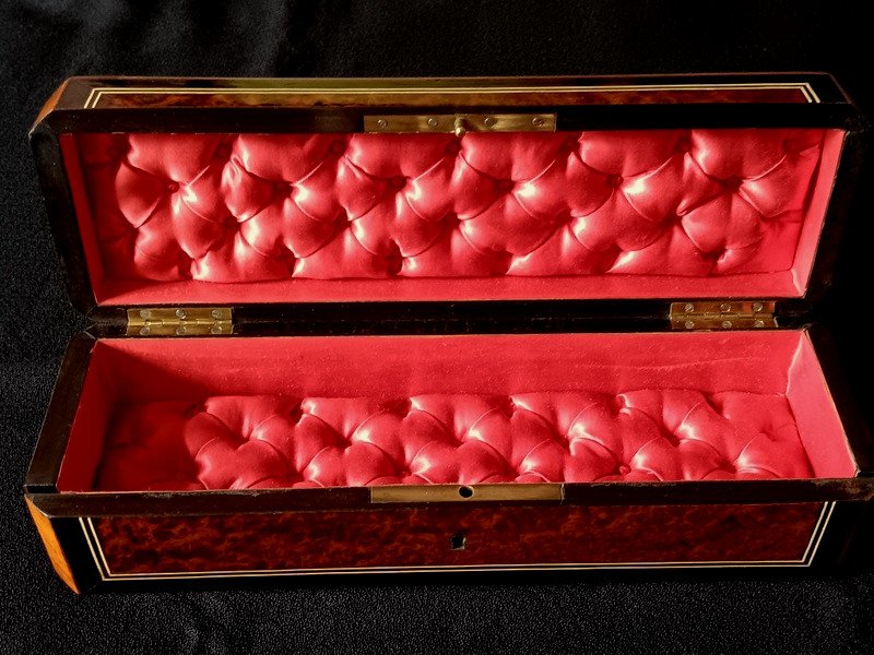 Glove Box Jewelry Box Napoleon III Marquetry-photo-6
