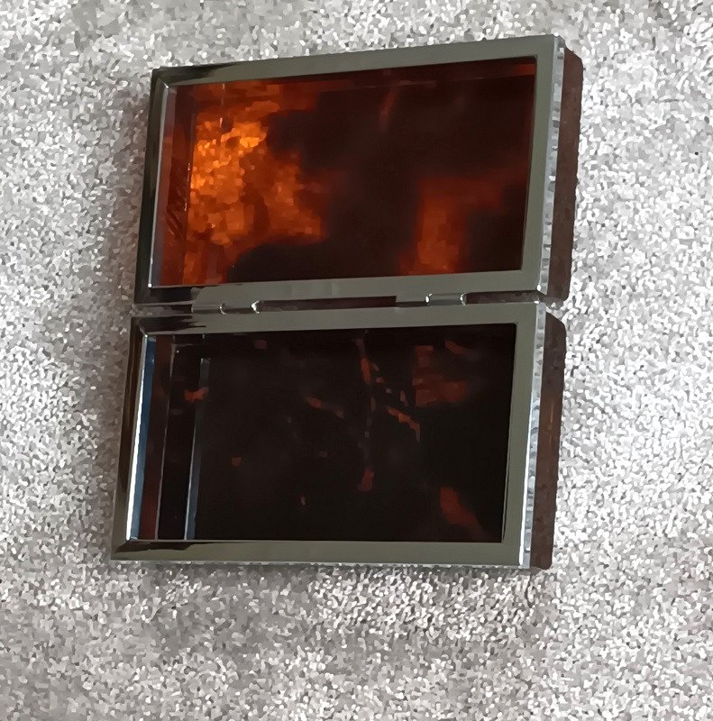 Rare Modernist Box Case In Plexiglass Plexiglass Plexi Altuglas And Chromed Metal-photo-4