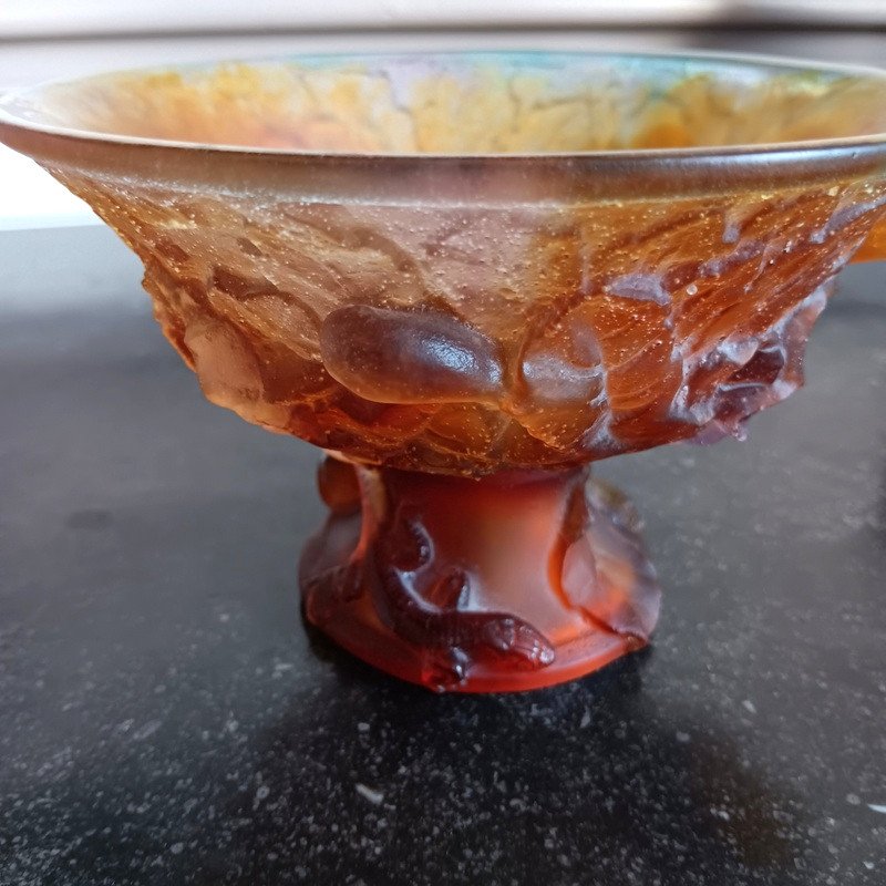 Coupe Daum Figues Et Lézard  style Art nouveau-photo-1