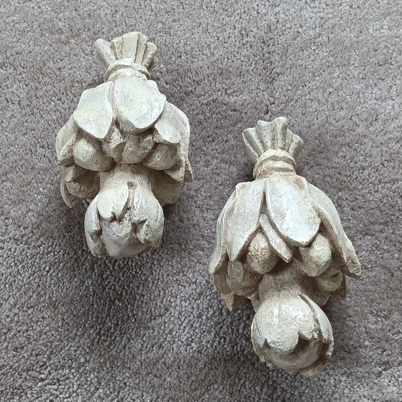 Paire d'Ornements d'Ameublement En Forme De Grenade Décoration d'Embrases d'Embrasses ( 2 )-photo-4