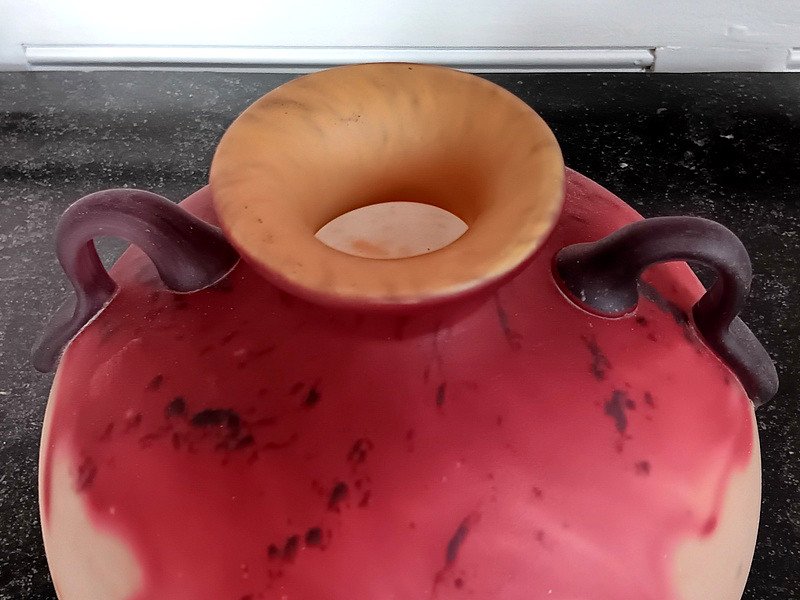 Charles Schneider Boule Vase Art Deco Period Circa 1925 -photo-4