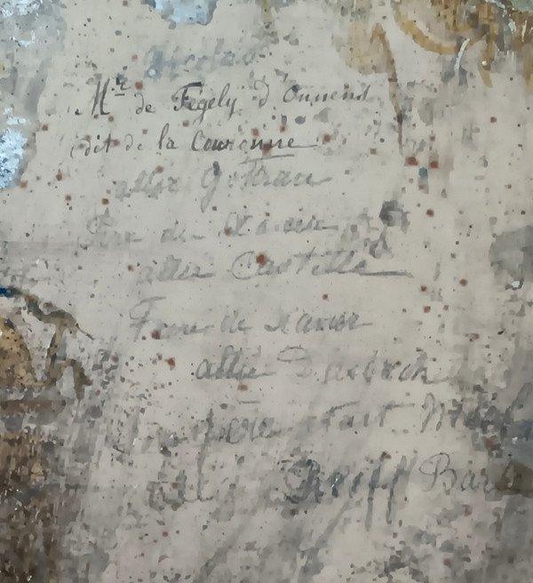 J B Bonjour Tableau Suisse Portrait De Monsieur Fégely d'Onnens Arborant l'Ordre De Saint Louis-photo-7