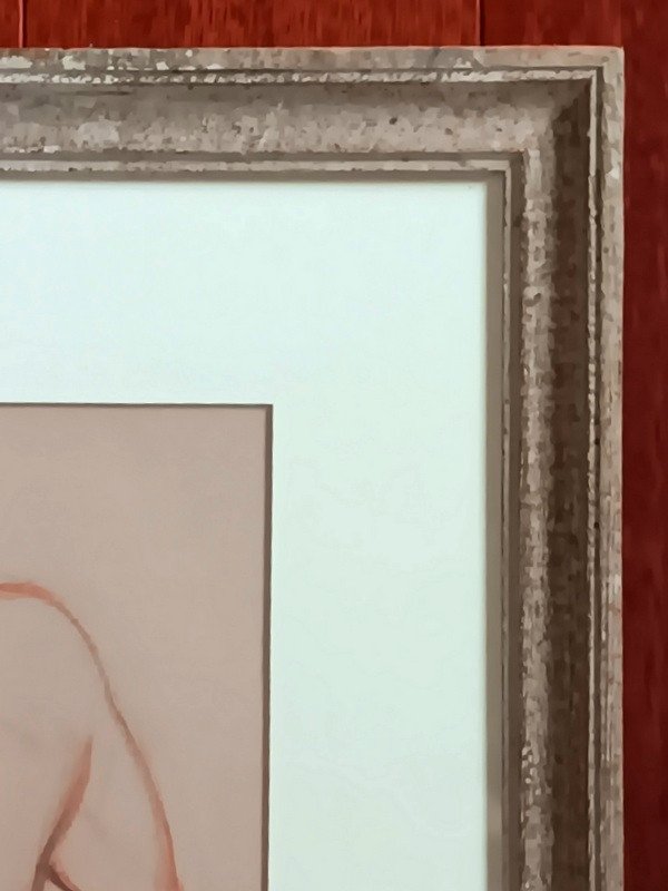 Jacques Ciry (1914-1982) Grand Nu De Femme Dessin à La Sanguine Et Pierre Noire-photo-1