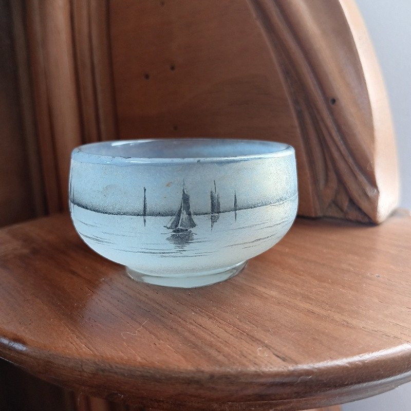 Daum Nancy Miniature With Treed Lake Landscape-photo-4