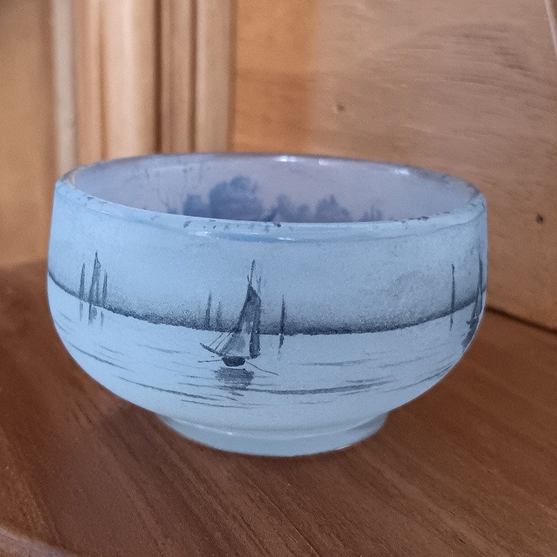 Daum Nancy Miniature With Treed Lake Landscape-photo-4