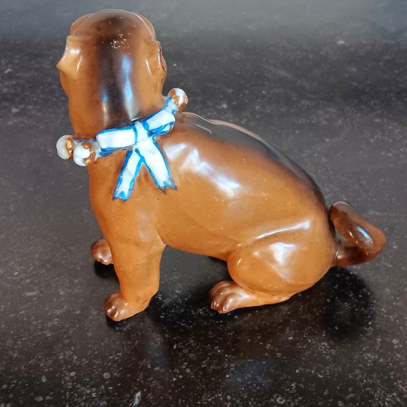 Pössneck Saxon Porcelain Pug Dog Conta & Boehme-photo-4