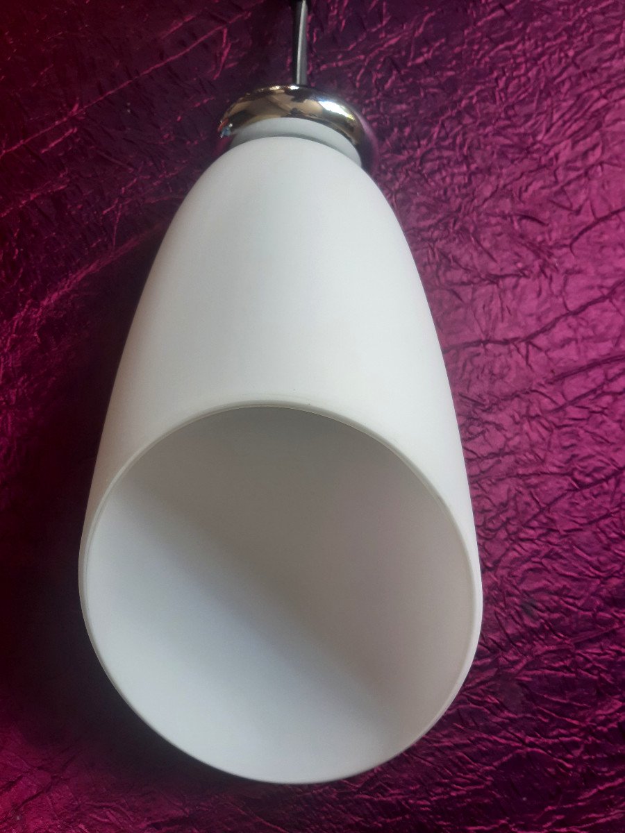 Beautiful Set Of Italian Ceiling Lights Veart Artémide Model "arpasia" Murano Glass-photo-4