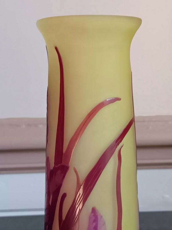 Emile Gallé Art Nouveau Irise Vase -photo-2