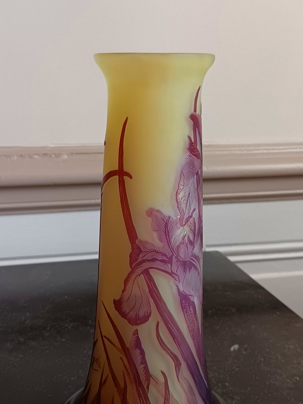 Emile Gallé Art Nouveau Irise Vase -photo-4