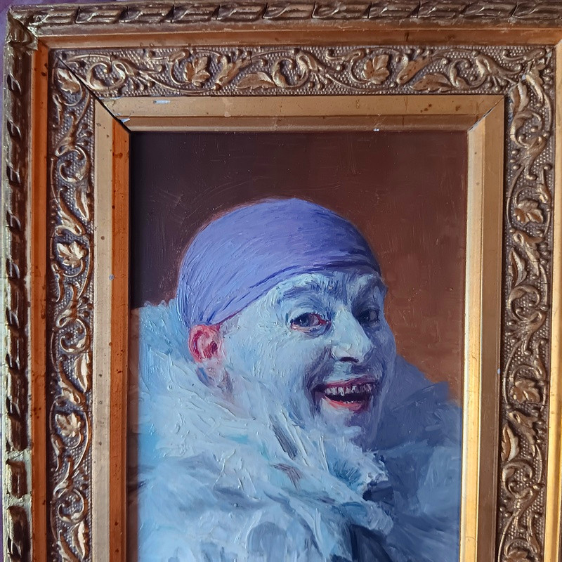 Armand Henrion (1875-1958)  Autoportrait En Clown Blanc-photo-6