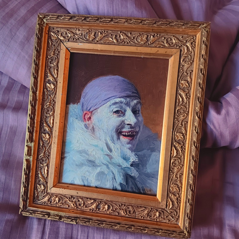 Armand Henrion (1875-1958)  Autoportrait En Clown Blanc
