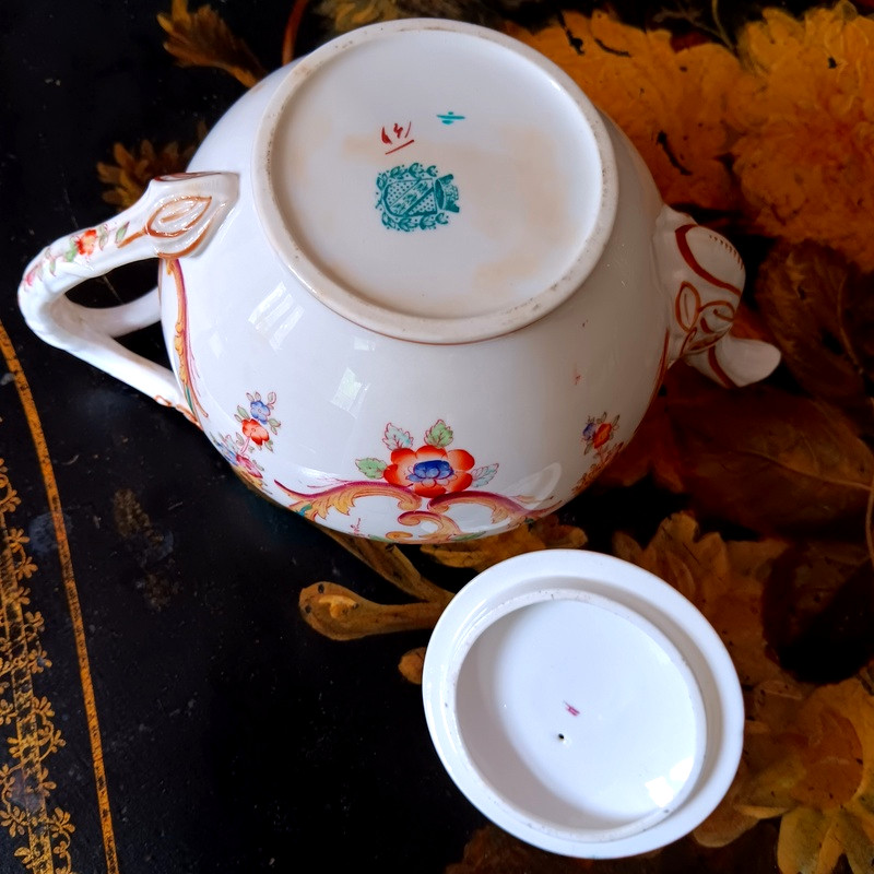 Sarreguemines Teapot Minton Green Decor-photo-3