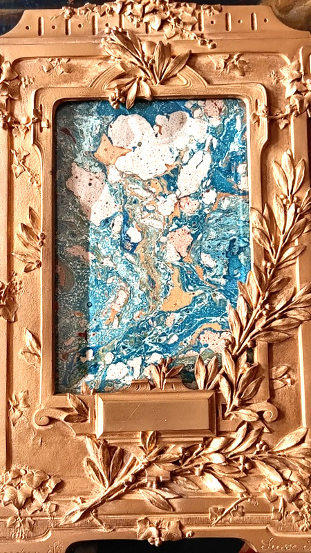 Susse Frères Et Guénardeau Art Nouveau Gilt Bronze Photo Frame With Laurel Decor-photo-8