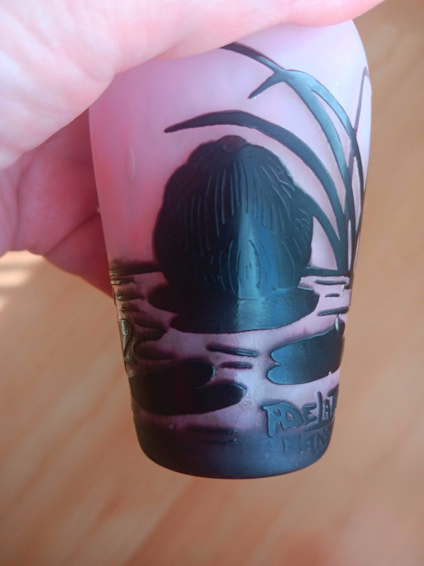 André Delatte (1887-1953) Vase Art Nouveau Art Déco à Décor Aquatique -photo-8