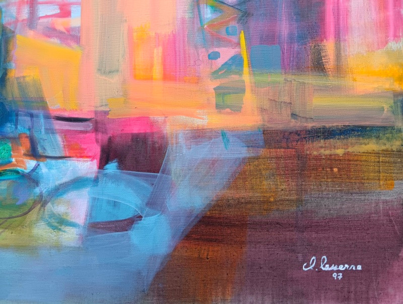 CLAUDE LASSERRE (1921-2012) Marché mexicain-photo-3
