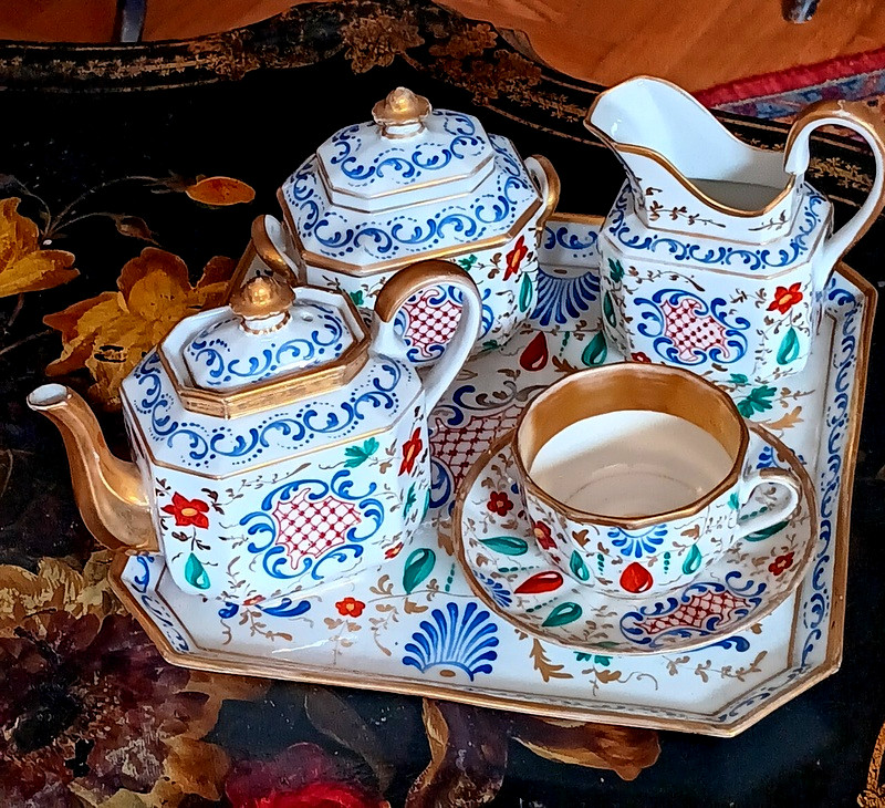 Service Egoïste En Porcelaine De Paris époque restauration-photo-2