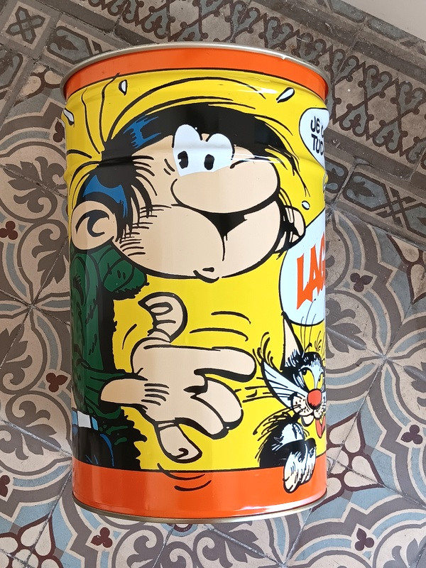 Corbeille à papiers Gaston Lagaffe et son chat Franquin-photo-4