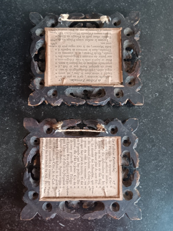 Pair Of Miniature Engravings By Demarteau (1722 - 1776) After Jb Huet (1745 - 1811)-photo-2