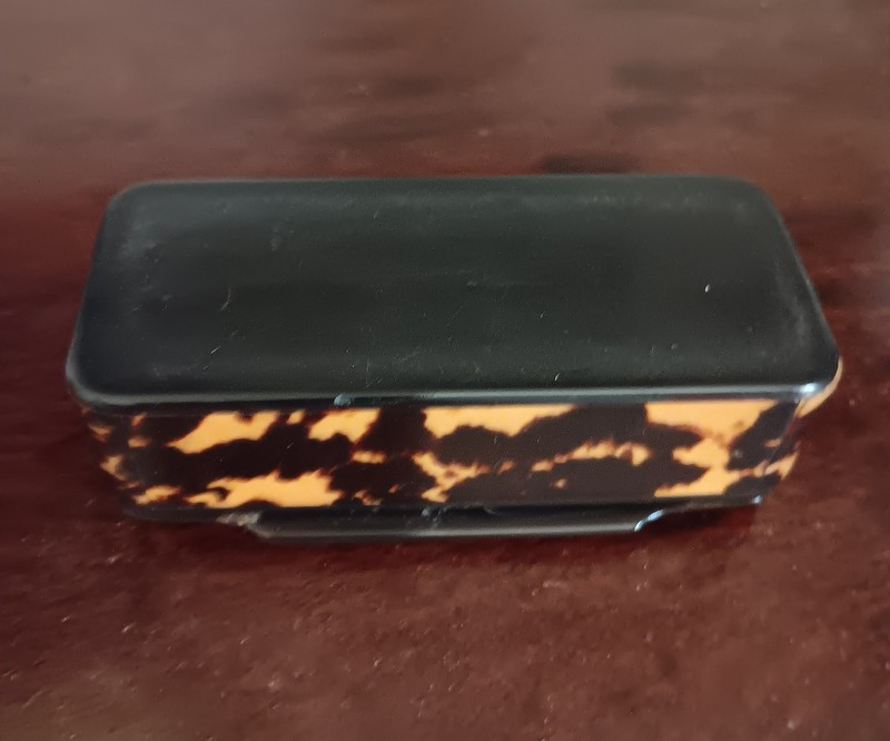 Tabatière en écaille XIXème siècle-photo-3