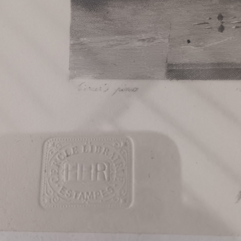 Gravure Madame Récamier d'après le Baron Gérard Hautecoeur graveur-photo-2
