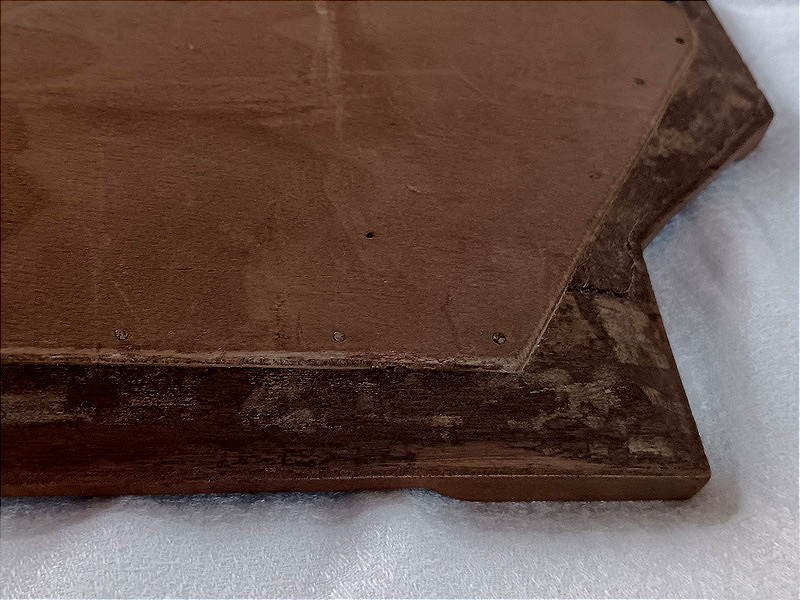 Petite glace miroir en bois à fronton-photo-6