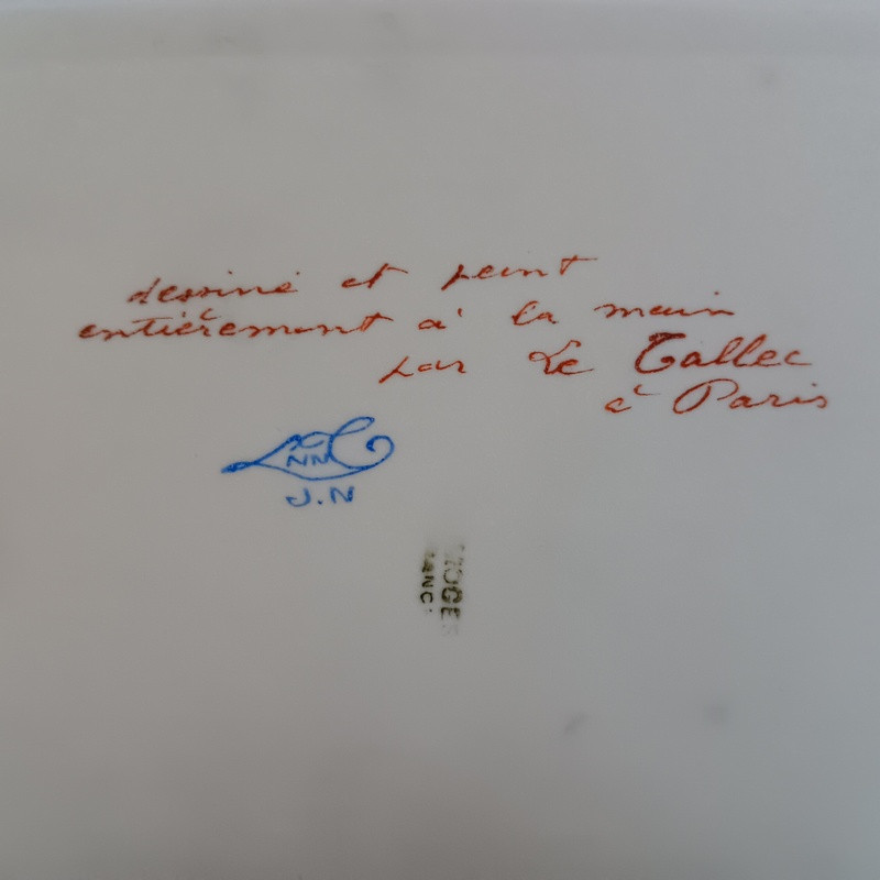 Camille Le Tallec And Limoges For Marcel Rochas Porcelain Dish From The Lace Decoration Service-photo-3