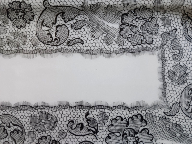 Camille Le Tallec And Limoges For Marcel Rochas Porcelain Dish From The Lace Decoration Service-photo-4