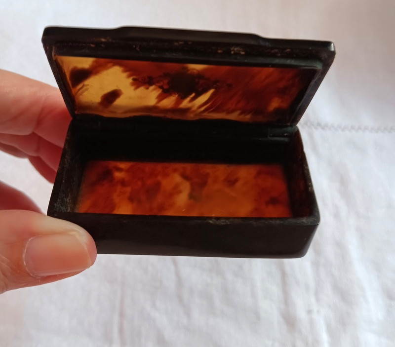 19th Century Tortoiseshell Snuffbox-photo-2