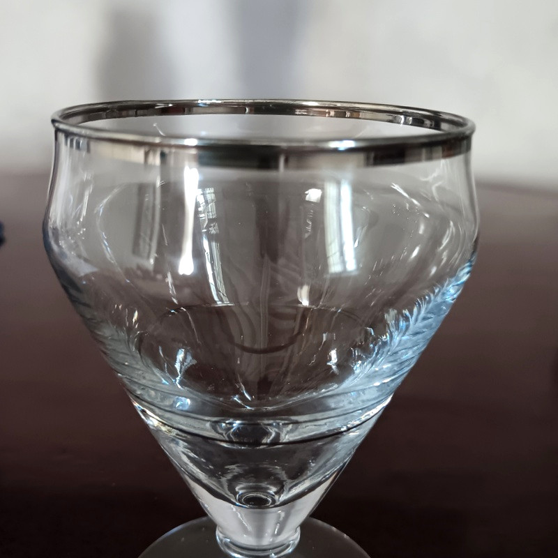 6 authentiques verres anciens de bistrot d'époque Art déco 1930 jamais utilisés-photo-4