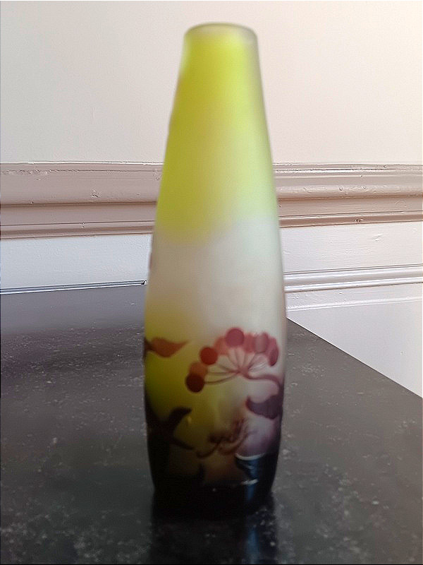 Gallé Art Nouveau Vase With Umbels-photo-4